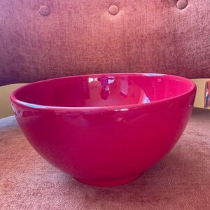 Waechtersbach German Beautiful Red Serving Bowl, Vintage, 9""w x 5"